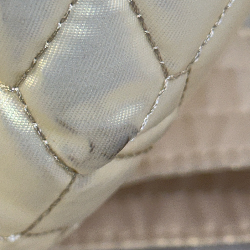 Lug Bolero Crossbody Bag Metallic Pearl Champagne - Star Lining w/ many Pockets - Picture 13 of 16